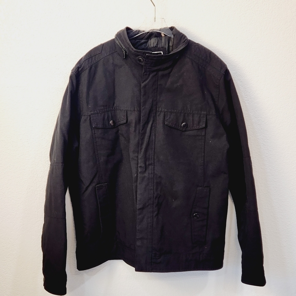 Men’s kenneth cole quilted bomber style short jacket size: L
